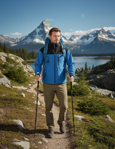Wolfram Blizart SoftShell Mont Siyah-Kırmızı - L
