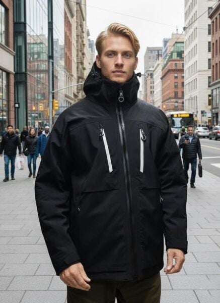 WINTER CITY KAPÜŞONLU YAĞMURLUK MONT