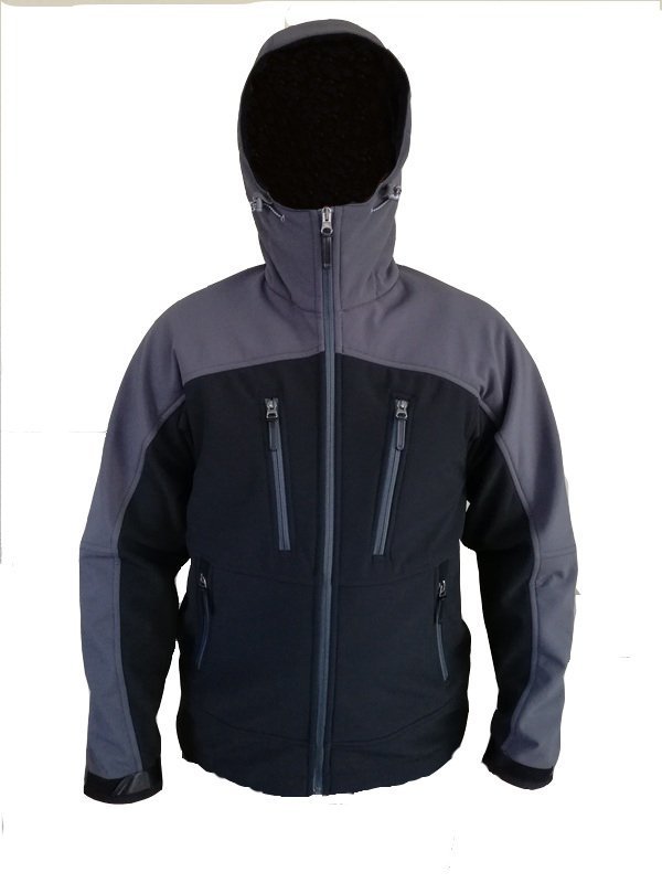 Wolfram Slojen Hoody mont Gri-Siyah - 4XL