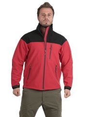 Wolfram Blizart SoftShell Mont Siyah-Kırmızı - 4XL