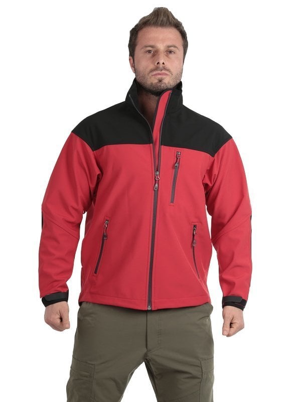 Wolfram Blizart SoftShell Mont Siyah-Kırmızı - M