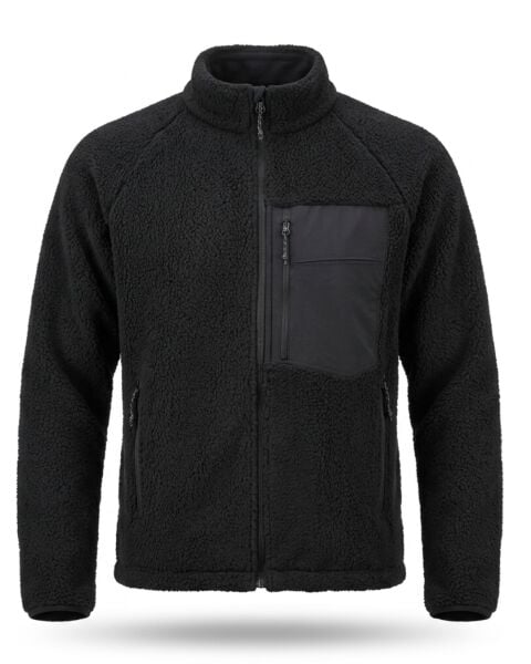 Wolfram Kuzu Polar Hırka Siyah - XL