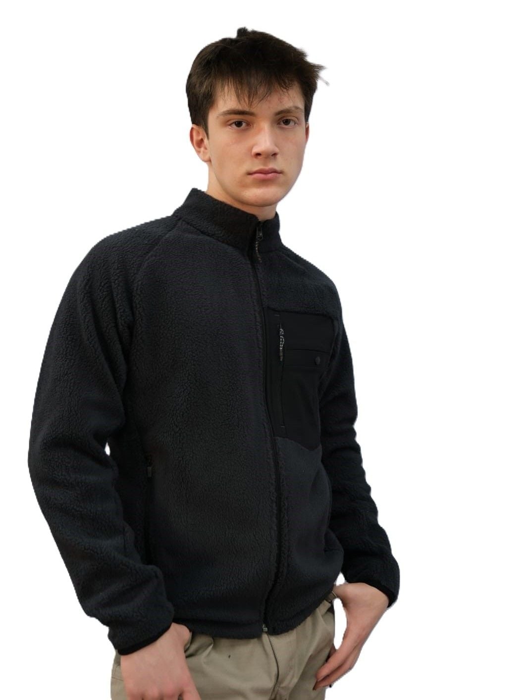 Wolfram Kuzu Polar Hırka Siyah - XL