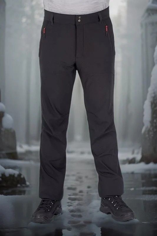 Wolfram Kışlık Softshell Pantolon Siyah - 4XL