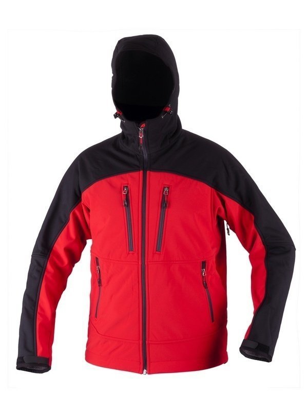 Wolfram Slojen Hoody mont Siyah-Kırmızı - 3XL
