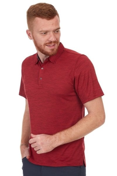 Wolfram Mealy Polo Tişört Bordo - XXL