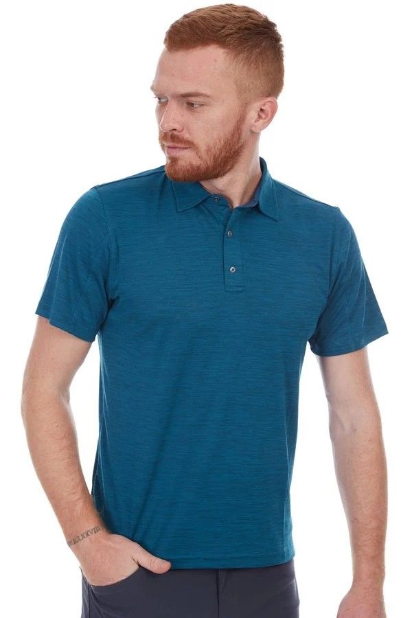 Wolfram Mealy Polo Tişört Petrol Mavisi - 3XL